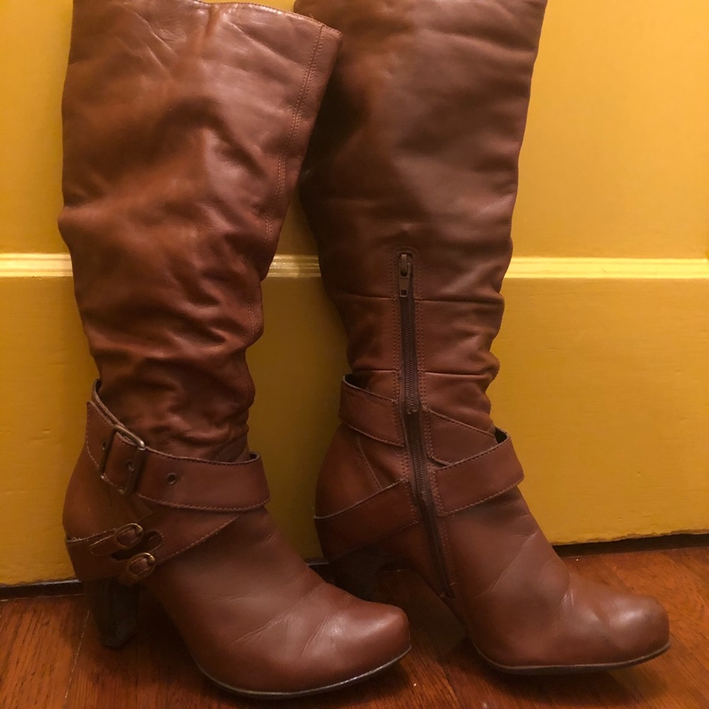 Vintage leather boots